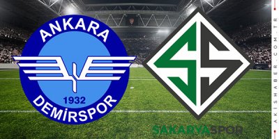Ankara Demirspor Sakaryaspor canlı izle maç skoru
