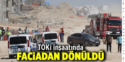 Denizli'de TOKİ İnşaatında Faciadan Dönüldü