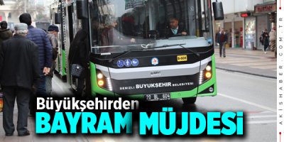 Denizli’de Otobüsler 1 Gün Ücretsiz