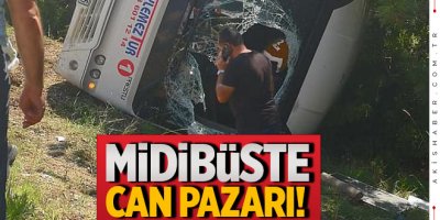 Öğretmenleri ve çocukları taşıyan midibüste can pazarı!