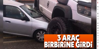 Denizli'de 3 Araç Birbirine Girdi