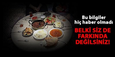 Bu veriler hiç haber olmadı!