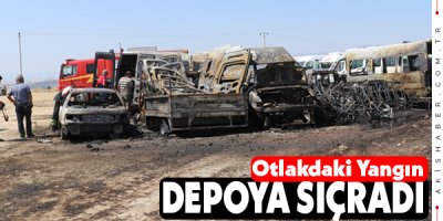Denizli'de Depoda Yangın
