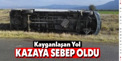 Denizli'de Otobüs Devrildi: 1 Yaralı