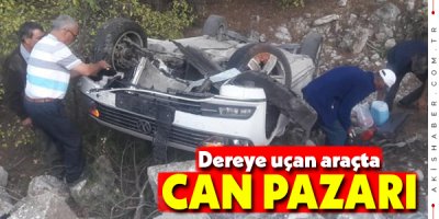 Denizli'de Dereye Uçan Araçta 2 Kişi Yaralandı