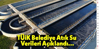 TÜİK Belediye Atıksu İstatistiklerini Açıkladı