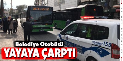 Denizli'de Belediye Otobüsü Yayaya Çarptı