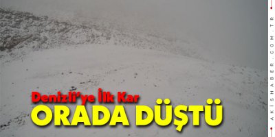 Denizli Kayak Merkezi'nde İlk Kar Heyecanı