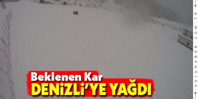 Denizli Kayak Merkezi Beyaza Büründü