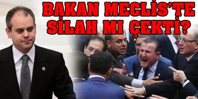 Bakan mecliste silah çekti iddiası