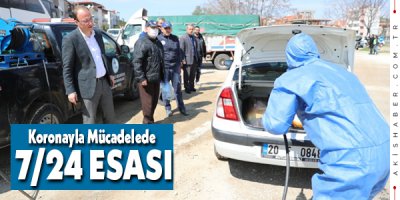 Pamukkale’de 5 Noktada Dezenfekte Çalışması