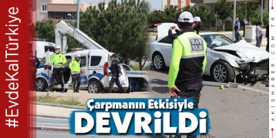 Denizli'de Polis Aracıyla Çarpıştı: 3 Yaralı