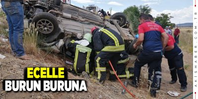 Denizli Acıpayam Karayolunda Korkutan Kaza