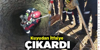 Denizli'de 7 Metrelik Kuyuya Düşen Keçi Kurtarıldı