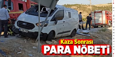 Denizli'de 4 Kişinin Yaralandığı Kazada Paralar Etrafa Saçıldı