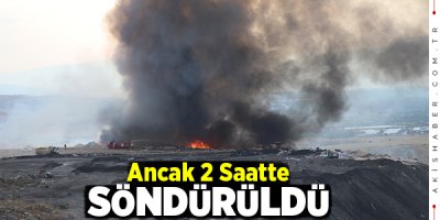 Denizli'deki Yangına 6 İtfaiye Aracı Müdahale Etti