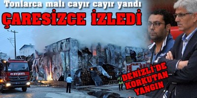 Gıda deposu alevlere teslim