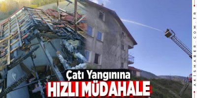 Denizli'de Bir Kıvılcım Çatıyı Kül Etti