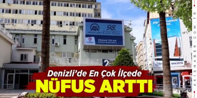 Denizli'nin Nüfusu Belli Oldu