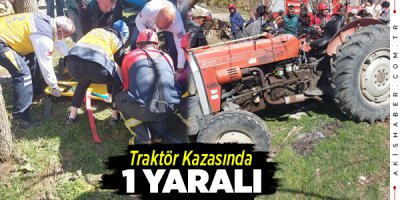 Çivril'de Traktör Kazasında Ölümden Döndü
