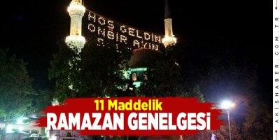 İçişleri Bakanlığı’ndan Flaş Ramazan Genelgesi