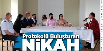 Çal’da Genç Çiftin Nikahını Başkan Akcan Kıydı