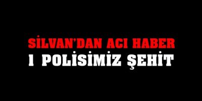 Silvan’da 1 polis şehit düştü