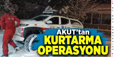 Denizli'de Karda mahsur kalan vatandaşlar kurtarıldı