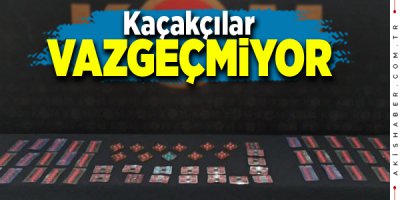 Denizli’de çok sayıda kaçak ürün ele geçirildi