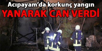 Yangında can verdi