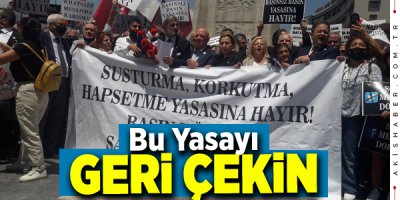 Meslek Örgütlerinden Medya Yasası Eylemi