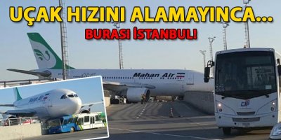 Uçak hızını alamayınca…