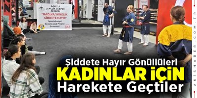 Kadına Şiddete Hayır Dediler, Kolları Sıvadılar