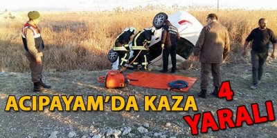 Acıpayam’da trafik kazası: 4 yaralı