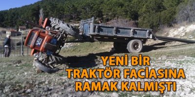 Çameli Kolak'ta Traktör Kazası