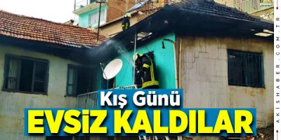 Denizli'de Soba Bacasından Çıkan Yangın Evi Küle Çevirdi