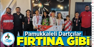Pamukkale Belediyesporlu Dartçılar 12 Madalyayla Döndü