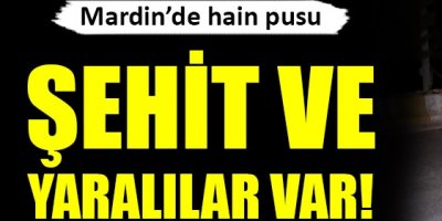 Mardin'de hain pusu, şehit ve yaralılar var