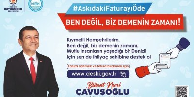 Denizli Büyükşehir'den ‘Askıda Fatura’