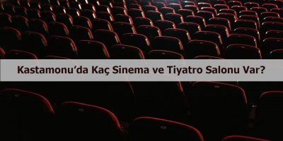 Kastamonu’da kaç sinema ve tiyatro salonu var?