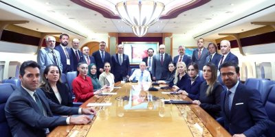 Erdoğan'ın uçağına binen ödülü kaptı
