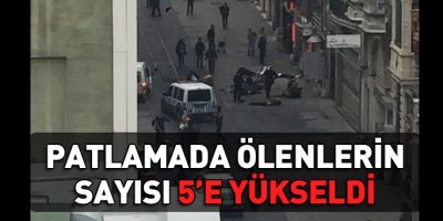 Taksim'de Canlı Bombalı Saldırısı! 5 ölü