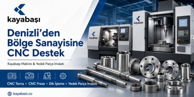 Denizli’de CNC Freze ile Hassas Makine Yedek Parça Üretimi: Kayabaşı Makine