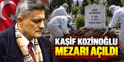 Kozinoğlu'nun mezarı açıldı, Fethi kabir işlemi yapılıyor