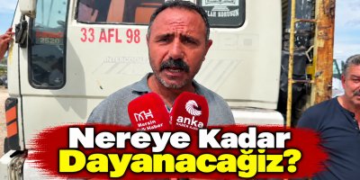Mersin’de 300 kamyoncu kontak kapattı