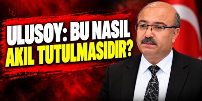 Ulusoy ''Bu Nasıl Akıl Tutulmasıdır''