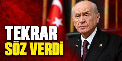 Bahçeli Sözünü Tekrarladı ''Sözüm Söz''