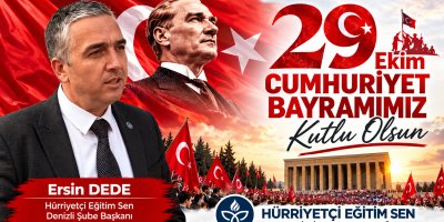 29 Ekim Cumhuriyet Bayramımız Kutlu Olsun