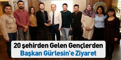 Öğrencilerden Başkan Gürlesin'e teşekkür