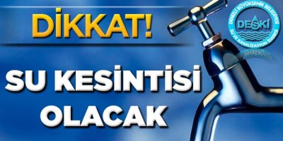 Denizli'de su kesintisi